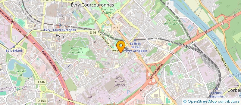 localisation de l'entreprise MONSIEUR NOE KREBS  EVRY-COURCOURONNES