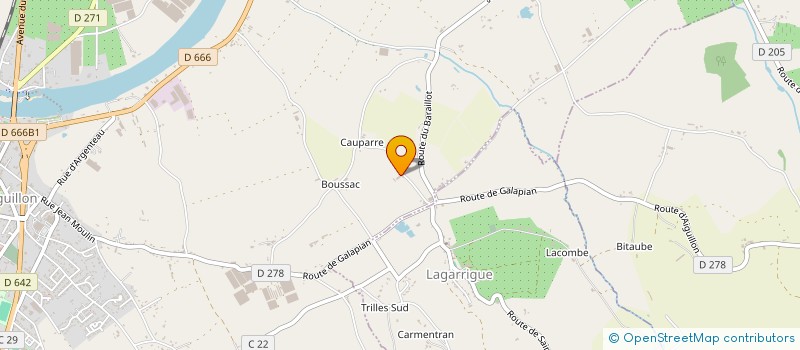 localisation de l'entreprise MONSIEUR NOE LAULAN  AIGUILLON