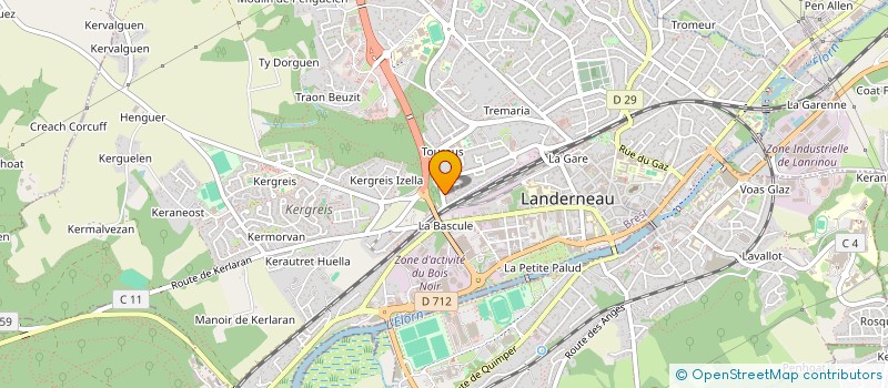 localisation de l'entreprise MONSIEUR NOE LETEURE-CORTELLA à LANDERNEAU