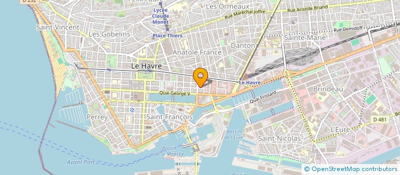 localisation de l'entreprise MONSIEUR NOE M'BAYE  LE HAVRE