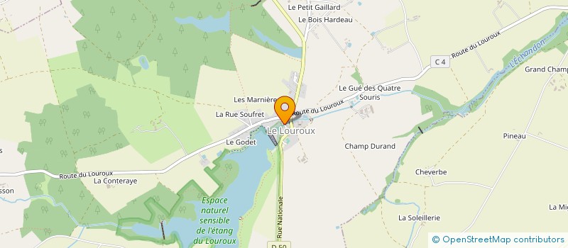 localisation de l'entreprise MONSIEUR NOE MERCIER  LE LOUROUX