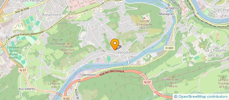localisation de l'entreprise MONSIEUR NOE MICHAUD  BESANCON