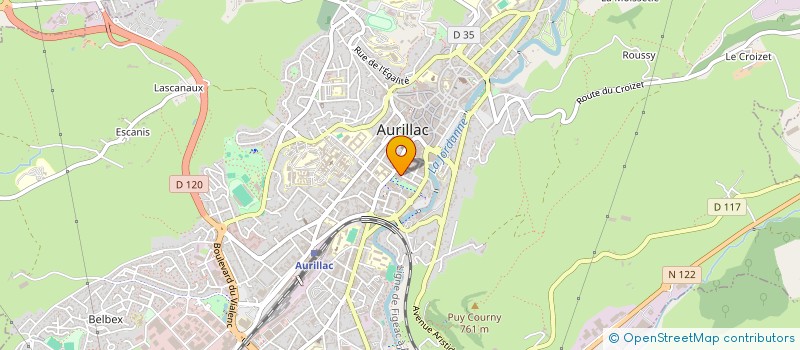 localisation de l'entreprise MONSIEUR NOE MIODET à AURILLAC