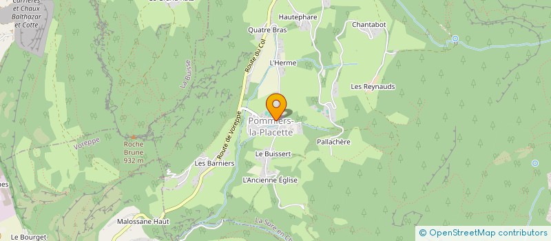 localisation de l'entreprise MONSIEUR NOE MOLLARD  LA SURE EN CHARTREUSE