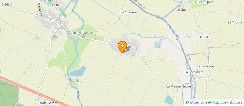 localisation de l'entreprise MONSIEUR NOE POLLET HARRIGAN  CRAM-CHABAN