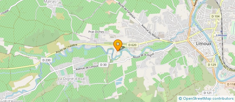 localisation de l'entreprise MONSIEUR NOE PONCEBLANC  LIMOUX