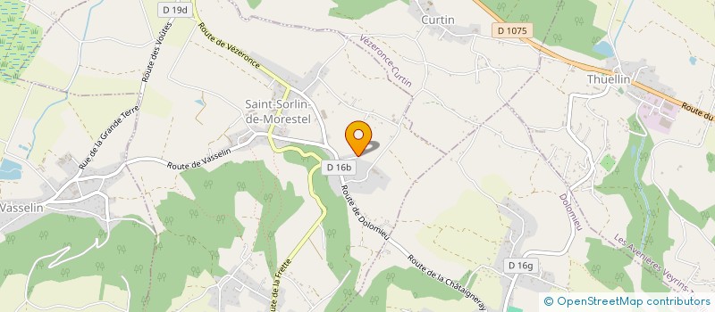 localisation de l'entreprise MONSIEUR NOE POUDROUX à SAINT-SORLIN-DE-MORESTEL