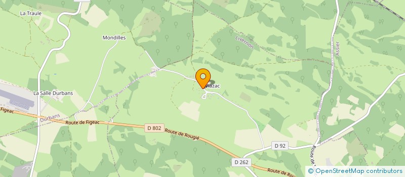 localisation de l'entreprise MONSIEUR NOE TEYSSEDOU  LIVERNON