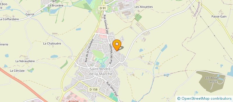 localisation de l'entreprise MONSIEUR NOE TRICOIRE  SEVREMOINE