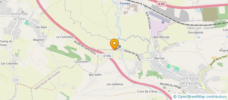 localisation de l'entreprise MONSIEUR NOE VINCENT  SEREZIN-DE-LA-TOUR