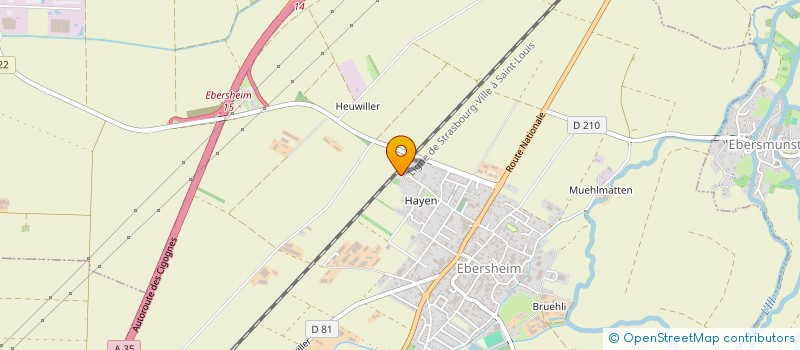 localisation de l'entreprise MONSIEUR NOE WEISS  EBERSHEIM