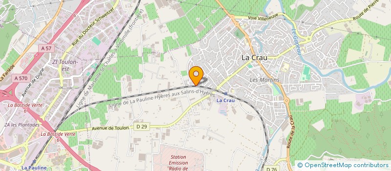 localisation de l'entreprise MONSIEUR NOEL AZAN à LA CRAU