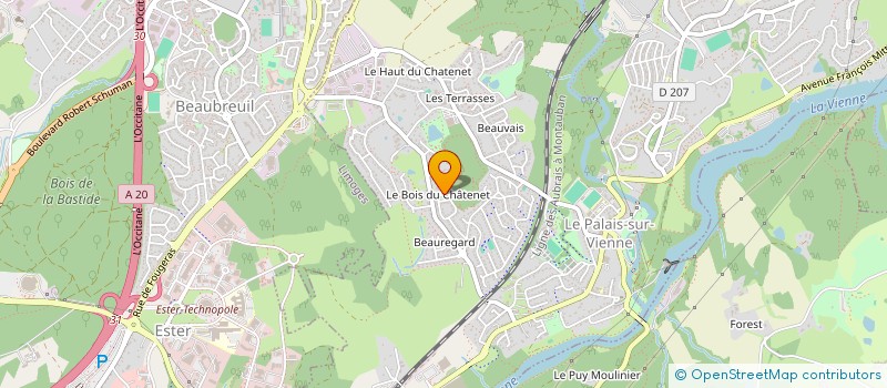localisation de l'entreprise MONSIEUR NOEL BAYLE à LE PALAIS-SUR-VIENNE
