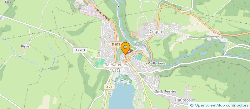 localisation de l'entreprise MONSIEUR NOEL BOIVIN  CLAIRVAUX-LES-LACS