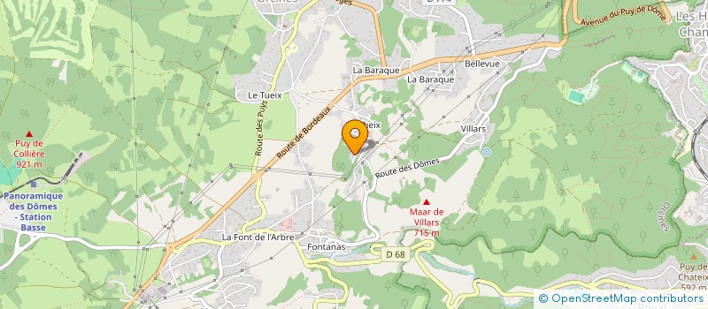 localisation de l'entreprise MONSIEUR NOEL BONY à ORCINES