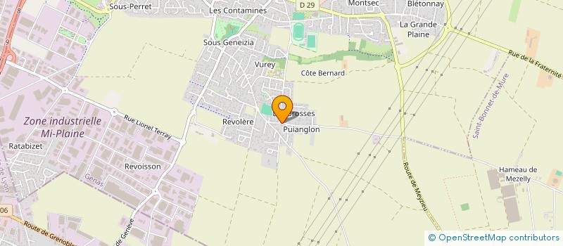 localisation de l'entreprise MONSIEUR NOEL BORNICAT  GENAS