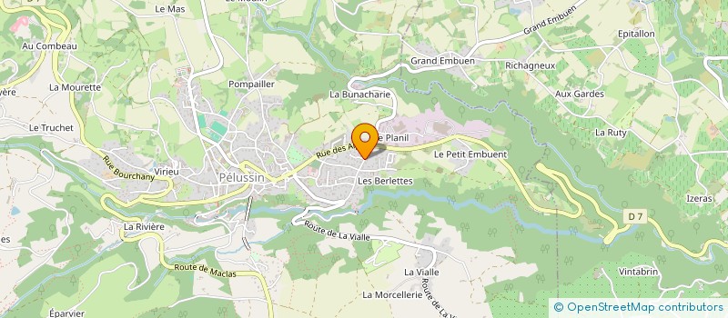 localisation de l'entreprise MONSIEUR NOEL BRAHINSKY  PELUSSIN