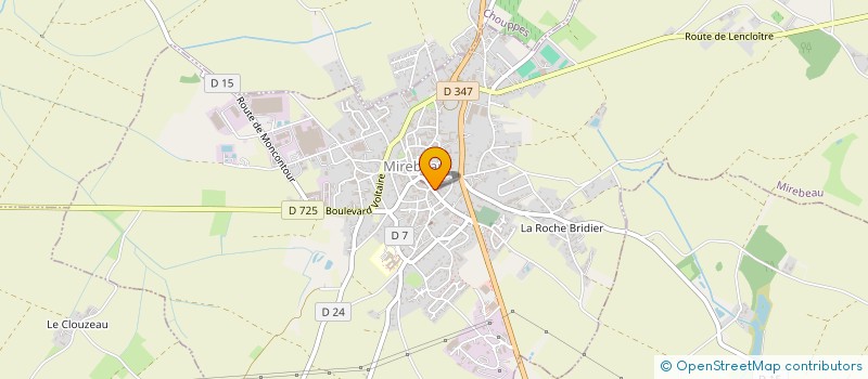 localisation de l'entreprise MONSIEUR NOEL BRAULT  MIREBEAU