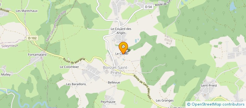 localisation de l'entreprise MONSIEUR NOEL BROT à BOISSET-SAINT-PRIEST