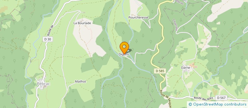 localisation de l'entreprise MONSIEUR NOEL BUGUET  PEBRAC