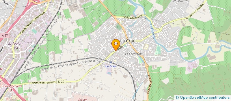 localisation de l'entreprise MONSIEUR NOEL BURCHI à LA CRAU