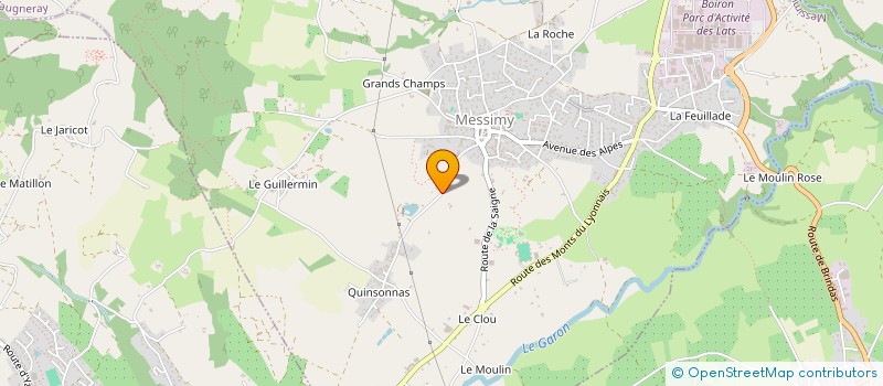 localisation de l'entreprise MONSIEUR NOEL CHARBONNIER  MESSIMY