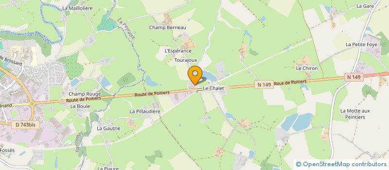 localisation de l'entreprise MONSIEUR NOEL CHASSAGNY  LA PEYRATTE