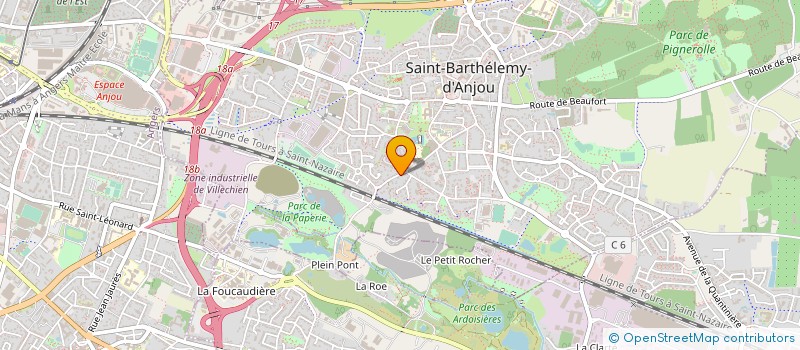 localisation de l'entreprise MONSIEUR NOEL COCHON  SAINT-BARTHELEMY-D ANJOU