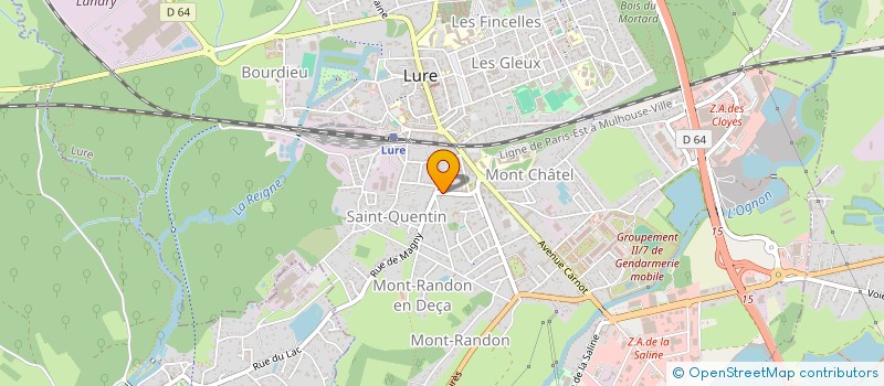 localisation de l'entreprise MONSIEUR NOEL COQUARD à LURE