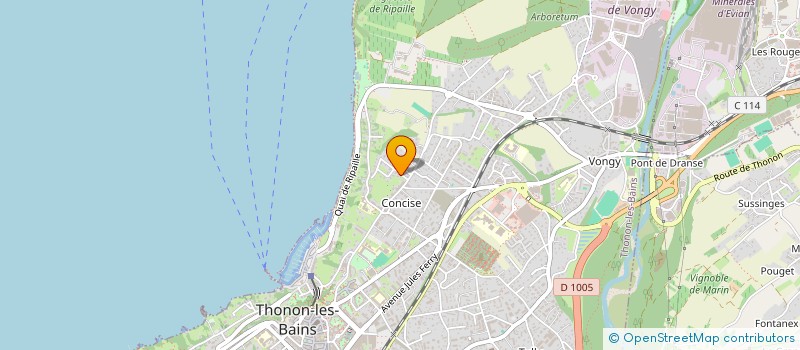 localisation de l'entreprise MONSIEUR NOEL COTTET-DUMOULIN à THONON-LES-BAINS