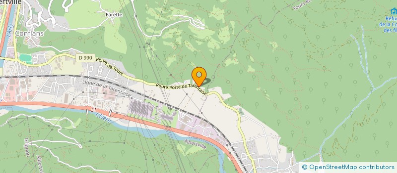 localisation de l'entreprise MONSIEUR NOEL CROISAT  ALBERTVILLE