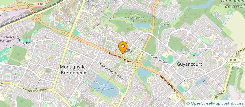 localisation de l'entreprise MONSIEUR NOEL DAVID  GUYANCOURT