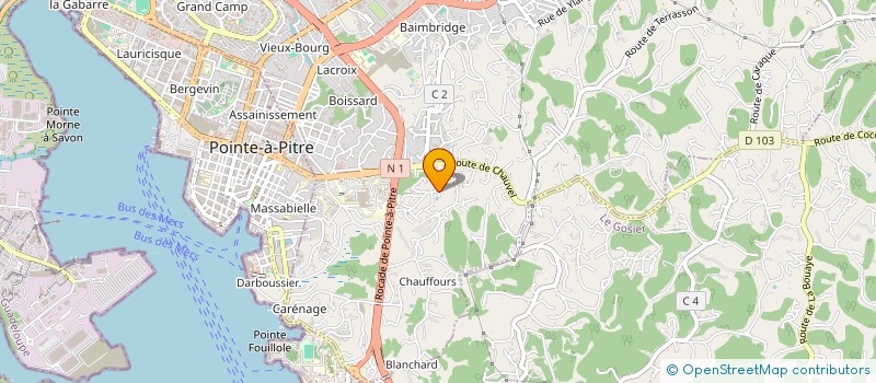 localisation de l'entreprise MONSIEUR NOEL DE ROZIERES à LES ABYMES