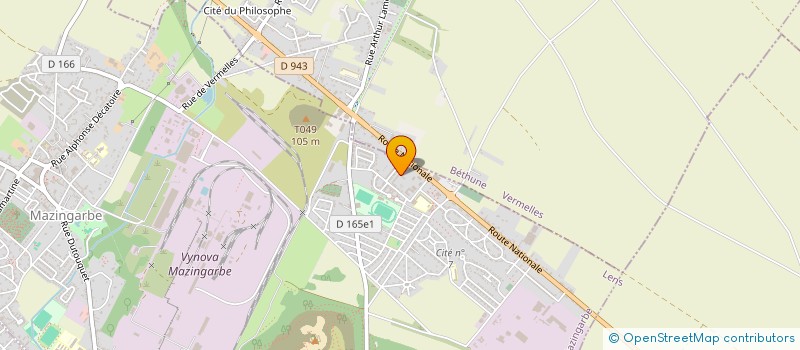 localisation de l'entreprise MONSIEUR NOEL DEBEVE  MAZINGARBE