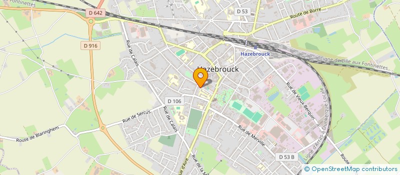 localisation de l'entreprise MONSIEUR NOEL DEHONGHER  HAZEBROUCK
