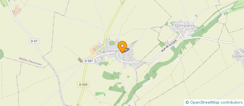 localisation de l'entreprise MONSIEUR NOEL DELAPORTE  SAINS-MORAINVILLERS