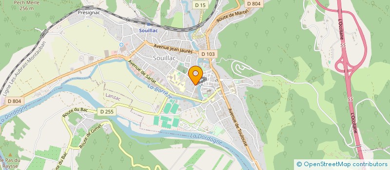 localisation de l'entreprise MONSIEUR NOEL DELPY  SOUILLAC