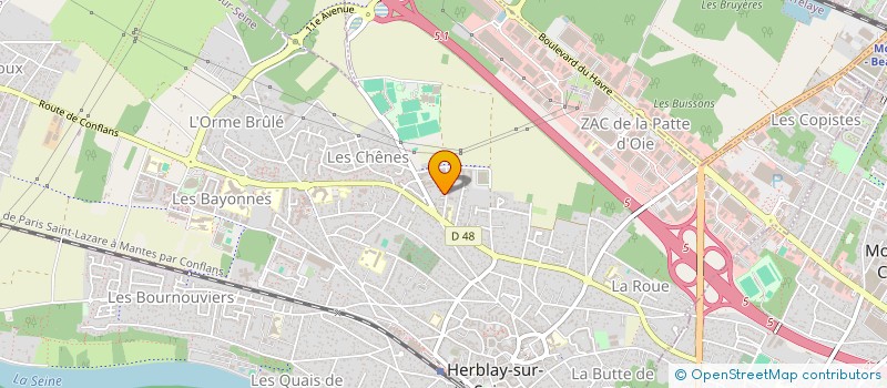 localisation de l'entreprise MONSIEUR NOEL DERT  HERBLAY-SUR-SEINE