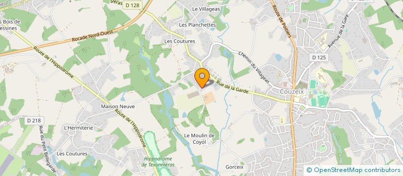 localisation de l'entreprise MONSIEUR NOEL DJEDJE à COUZEIX