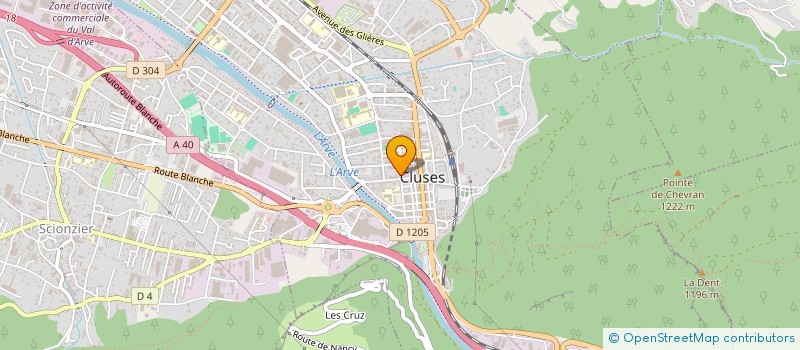 localisation de l'entreprise MONSIEUR NOEL DUBOIS  CLUSES