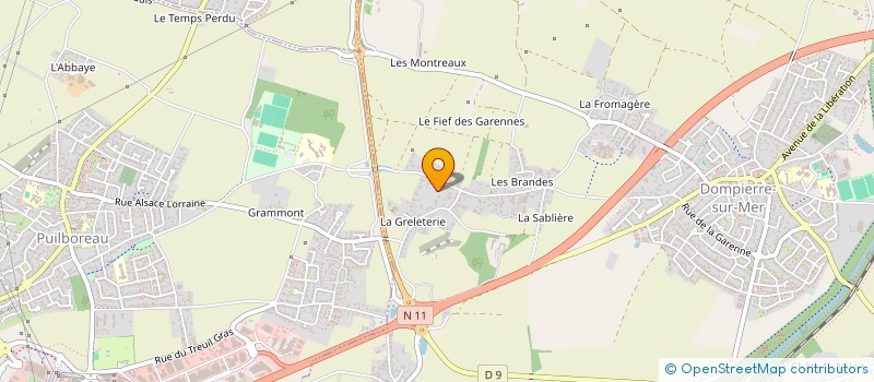 localisation de l'entreprise MONSIEUR NOEL DUNO  DOMPIERRE-SUR-MER