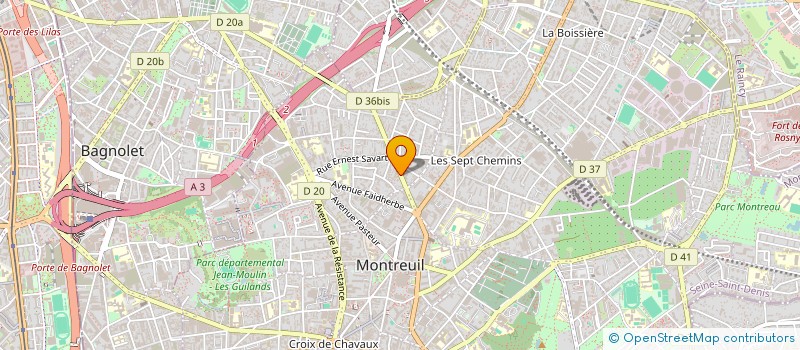 localisation de l'entreprise MONSIEUR NOEL DUPONT à MONTREUIL