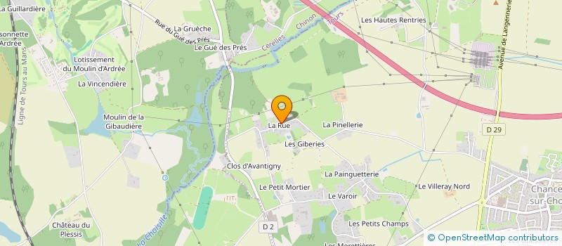 localisation de l'entreprise MONSIEUR NOEL FOURRIER  CHANCEAUX-SUR-CHOISILLE