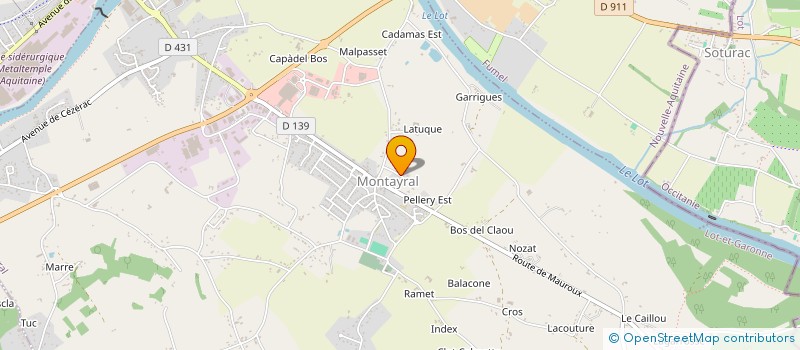 localisation de l'entreprise MONSIEUR NOEL FRAGNIERE à MONTAYRAL