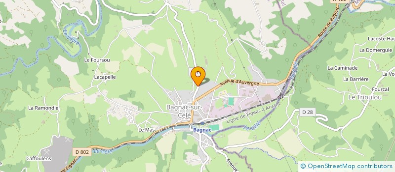 localisation de l'entreprise MONSIEUR NOEL GALLET  BAGNAC-SUR-CELE