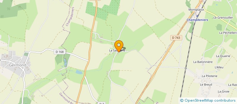 localisation de l'entreprise MONSIEUR NOEL GENEIX  CHAMPDENIERS