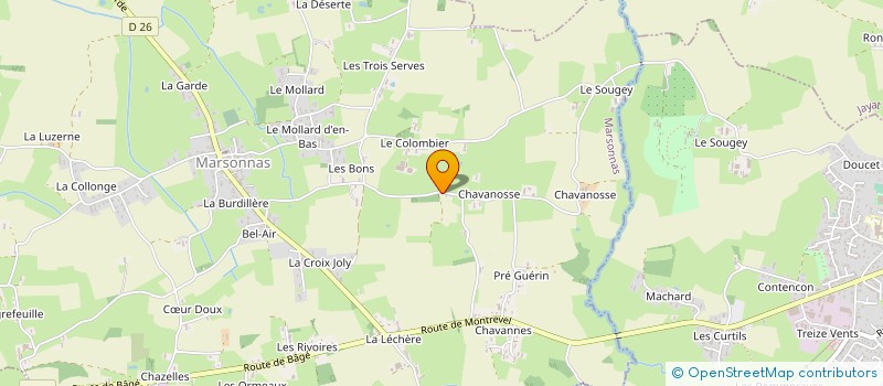 localisation de l'entreprise MONSIEUR NOEL GERMAIN à MARSONNAS
