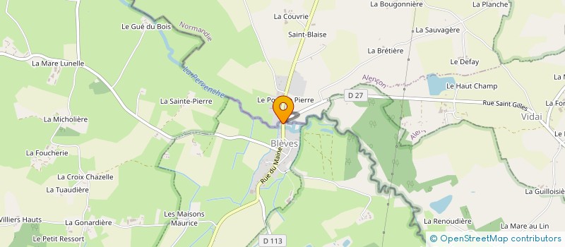 localisation de l'entreprise MONSIEUR NOEL GODEFROY  BLEVES