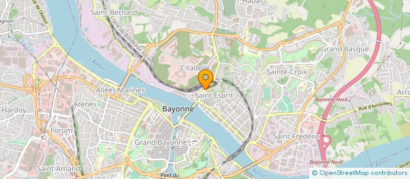 localisation de l'entreprise MONSIEUR NOEL GUILLAUME  BAYONNE
