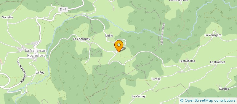 localisation de l'entreprise MONSIEUR NOEL GUTTON  LA VALLA-SUR-ROCHEFORT